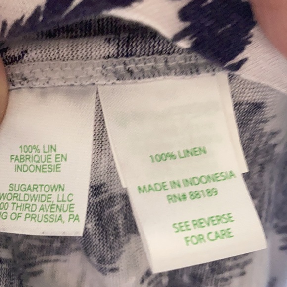 Lilly Pulitzer linen pint tee. - Picture 5 of 5